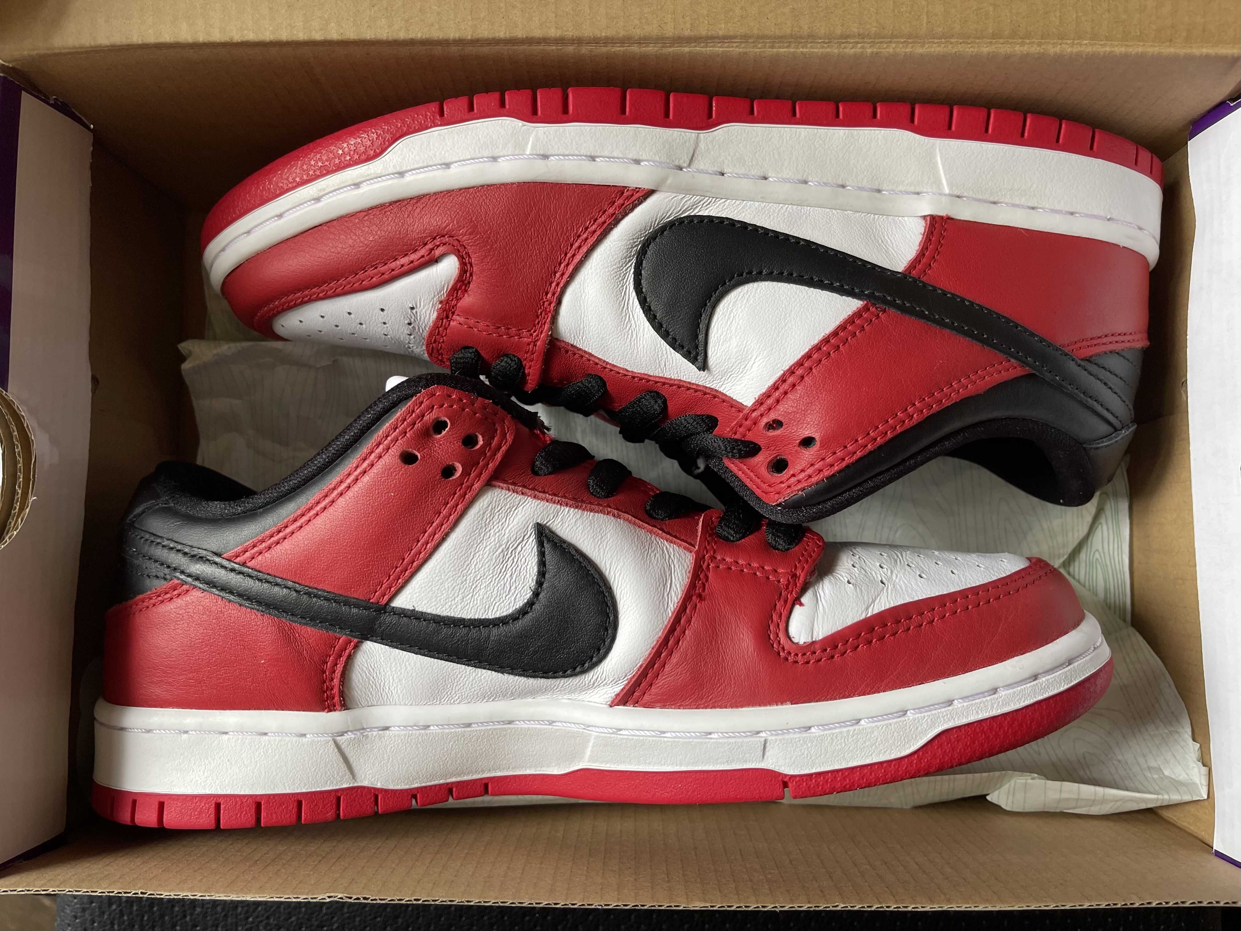 Nike SB Dunk Low Pro "J-Pack Chicago/Varsity Red and White"