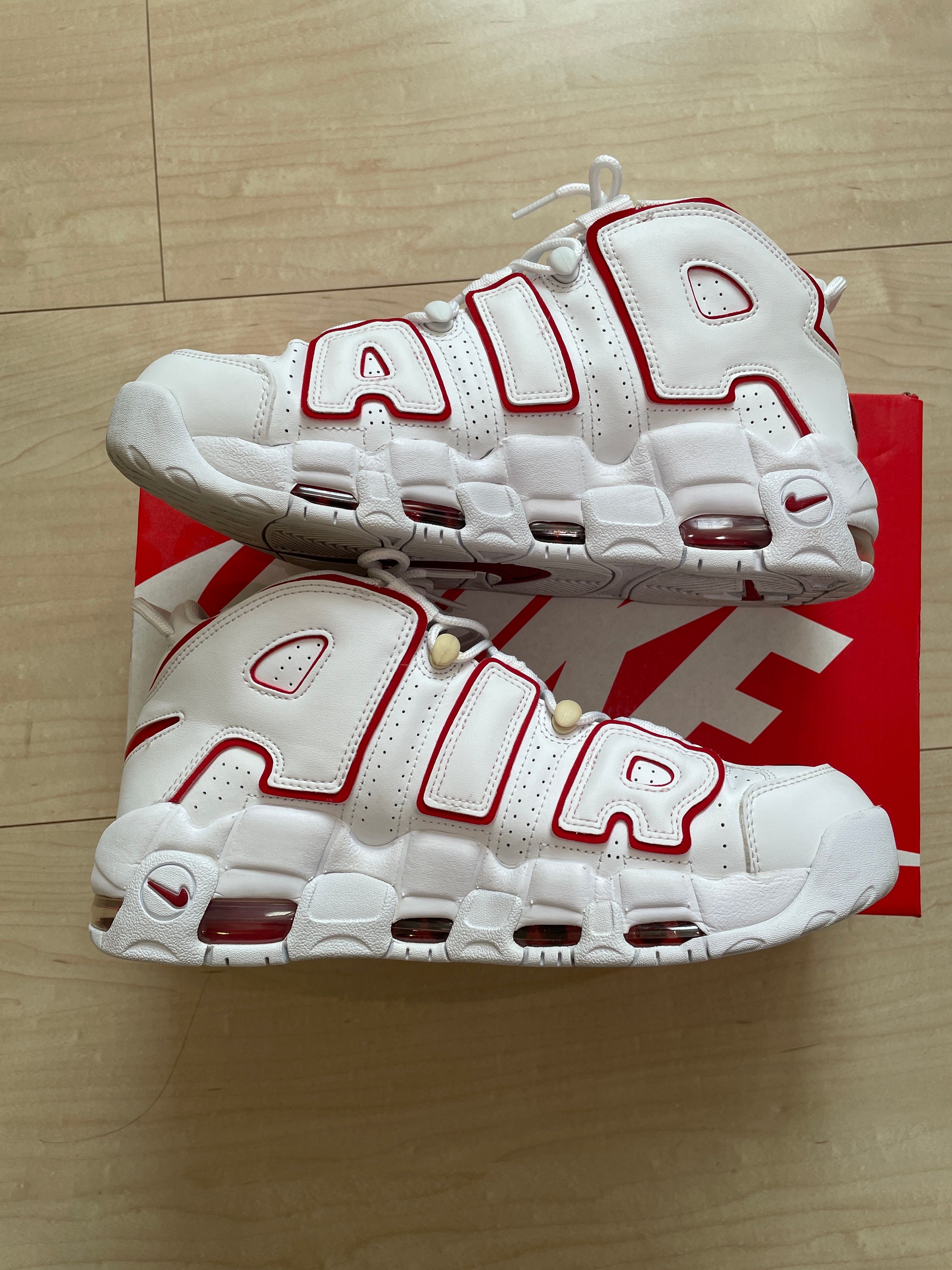 NIKE AIR MORE UPTEMPO "WHITE/VARSITY RED" (2021)