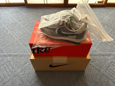 CLOT × Sacai × Nike LD Waffle "Grey Obsidian/Cool Grey"