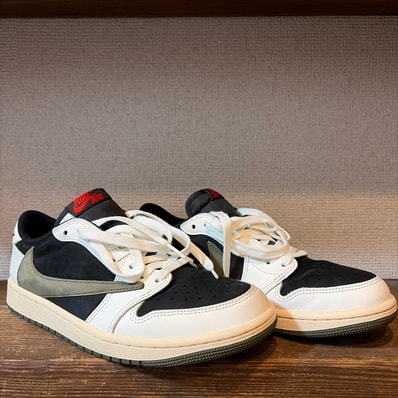 Travis Scott × Nike Women's Air Jordan 1 Low OG "Medium Olive"