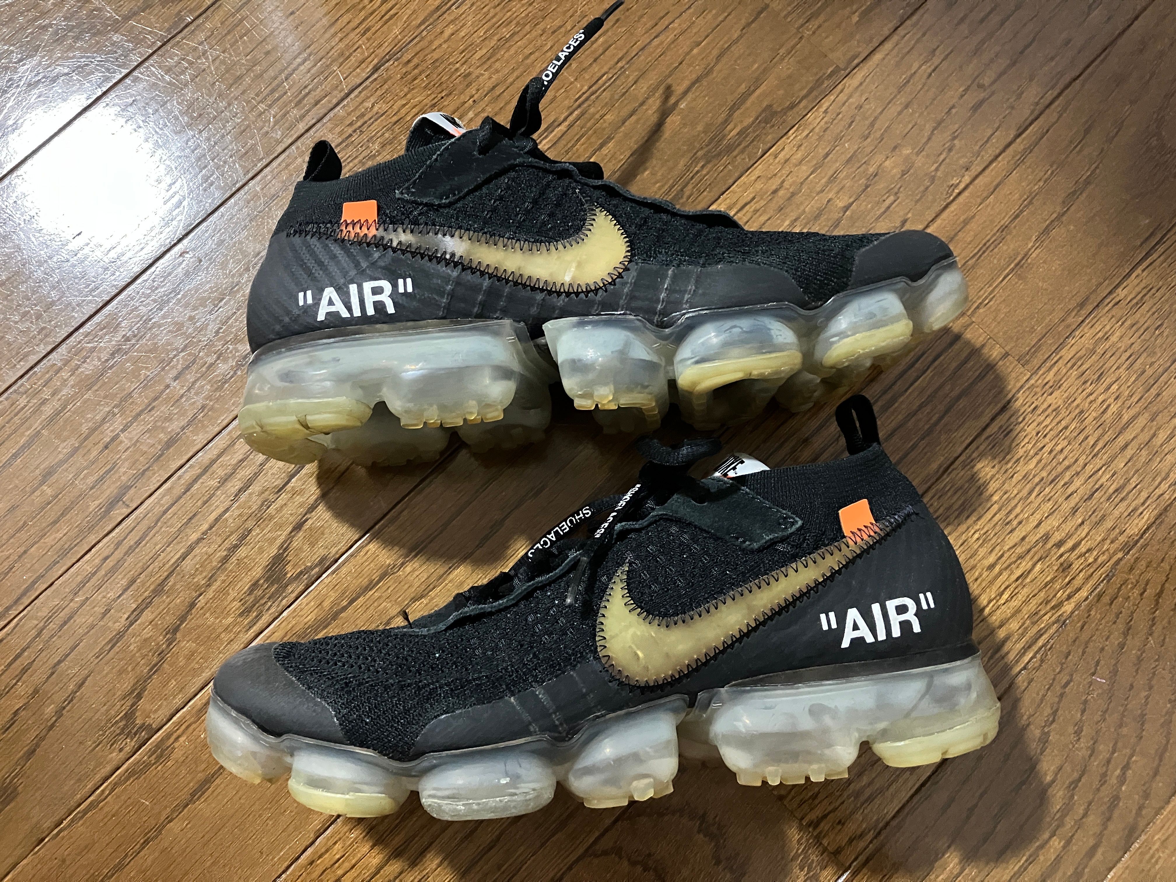 Off-White × Nike Air Vapormax "Black/Total Orange/Clear"