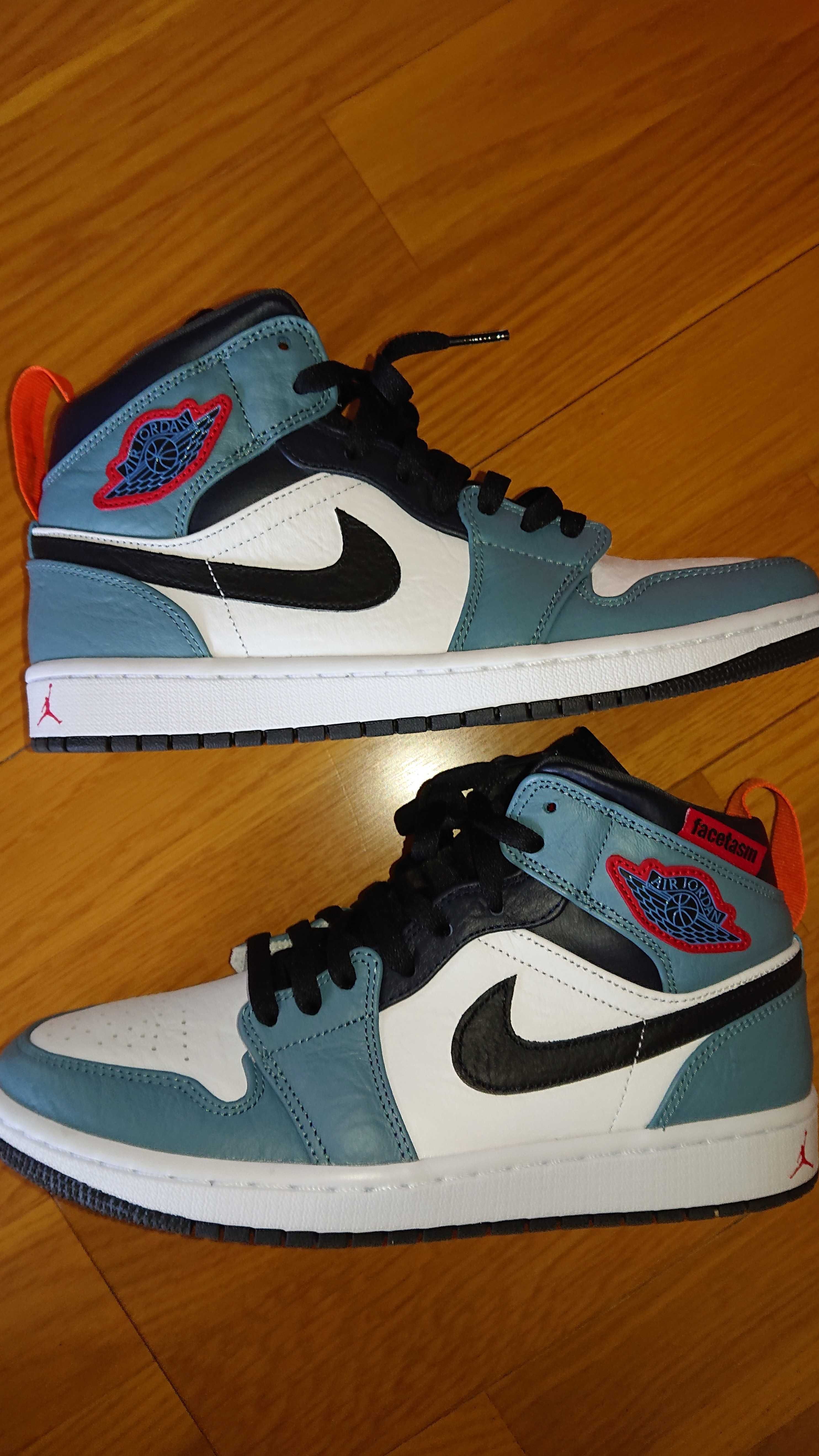 FACETASM × Nike Air Jordan 1 Mid "White/Navy"