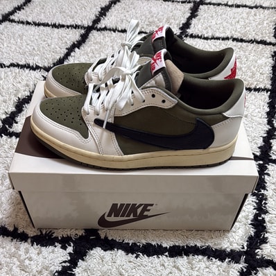 Travis Scott × Nike Air Jordan 1 Low OG SP "Reverse Olive"