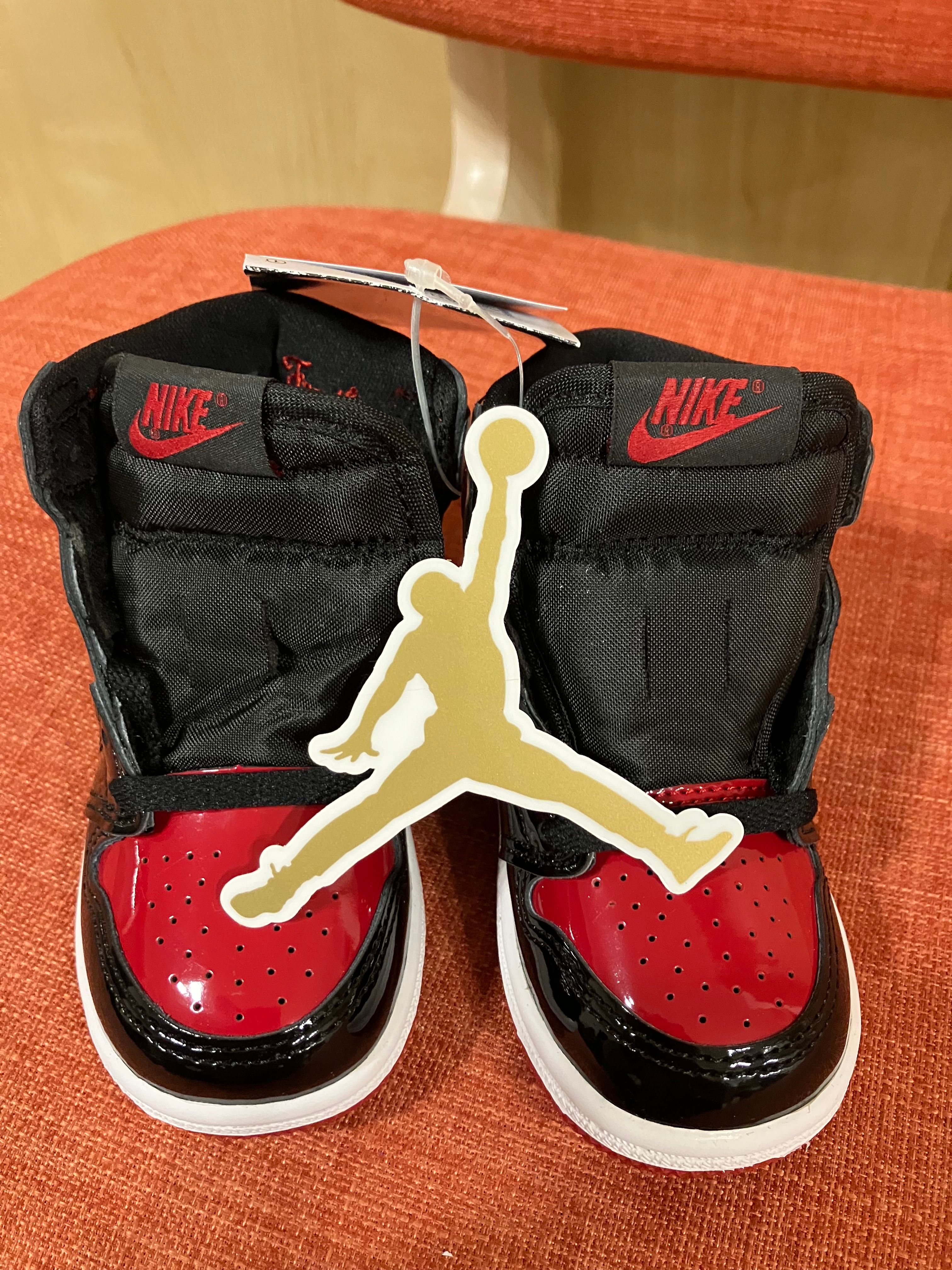 Nike TD Air Jordan 1 High OG "Patent Bred"