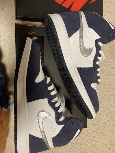 Nike GS Air Jordan 1 High OG CO.JP "Midnight Navy" (2020)(ブリーフケースなし)