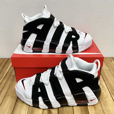 NIKE AIR MORE UPTEMPO "WHITE/BLACK/UNIVERSITY RED"(2020)