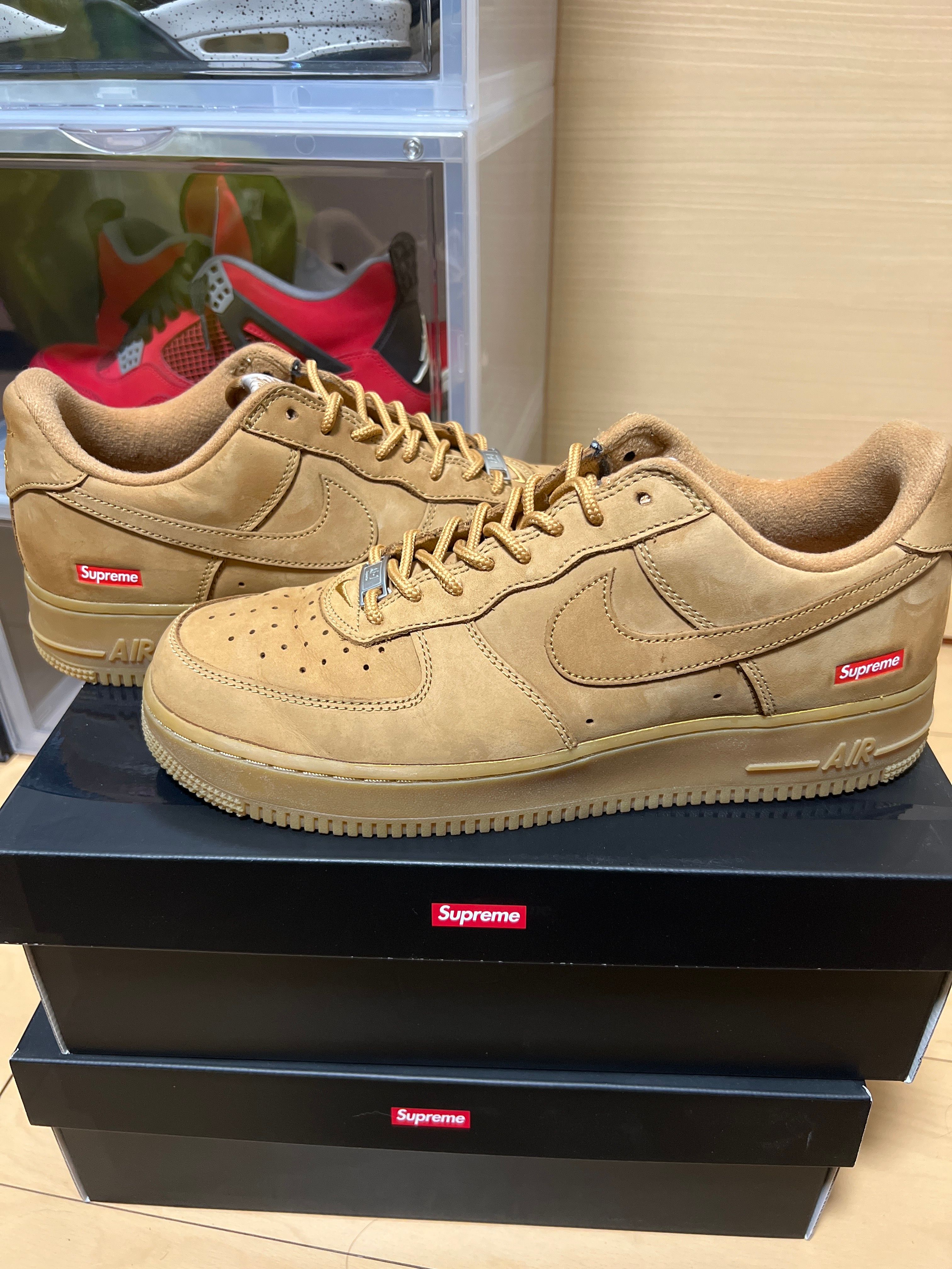 Supreme × Nike Air Force 1 Low "Flax/Wheat"