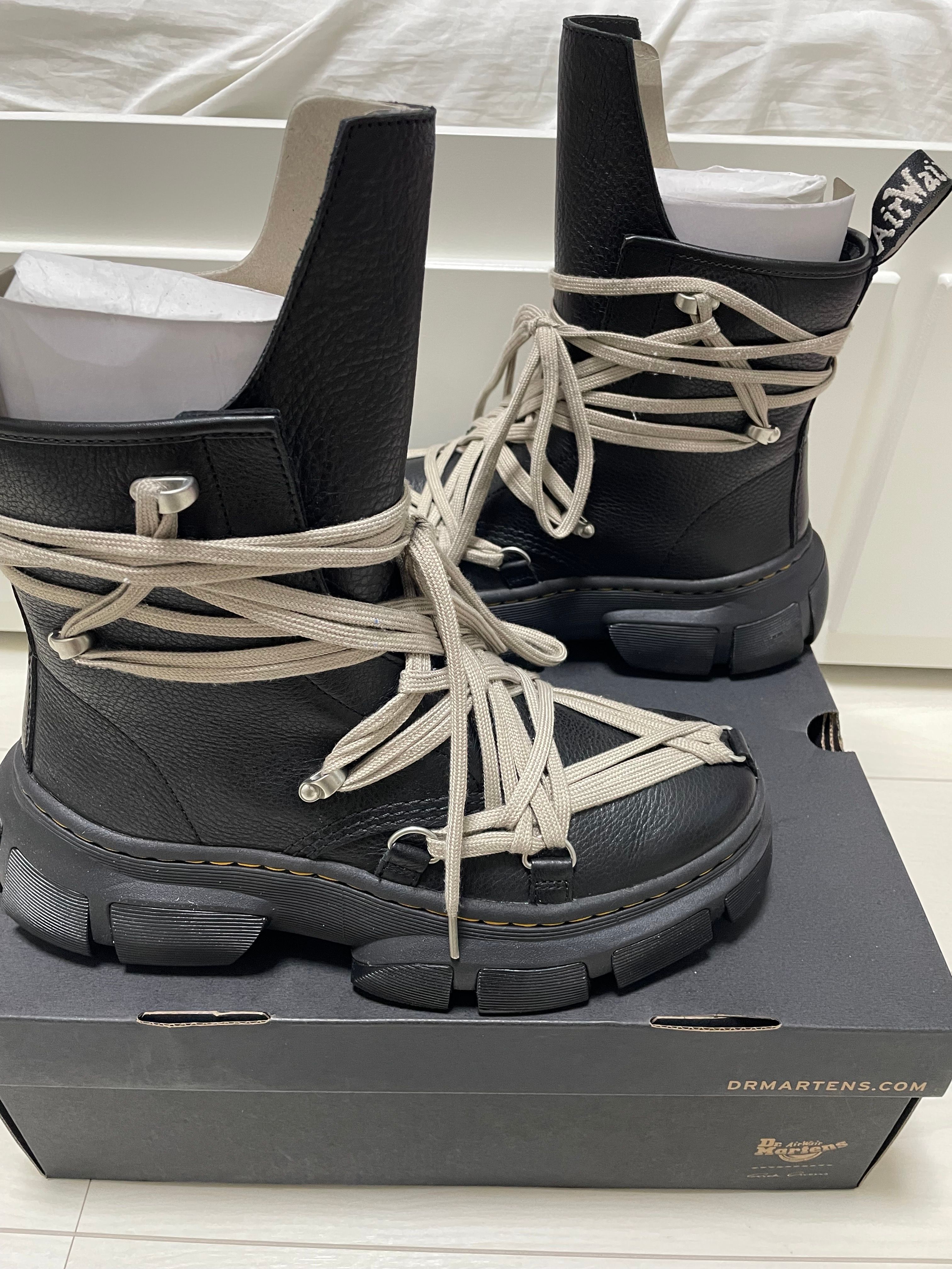 Rick Owens × Dr.Martens 1460 DMXL Mega Lace Boot "Black"