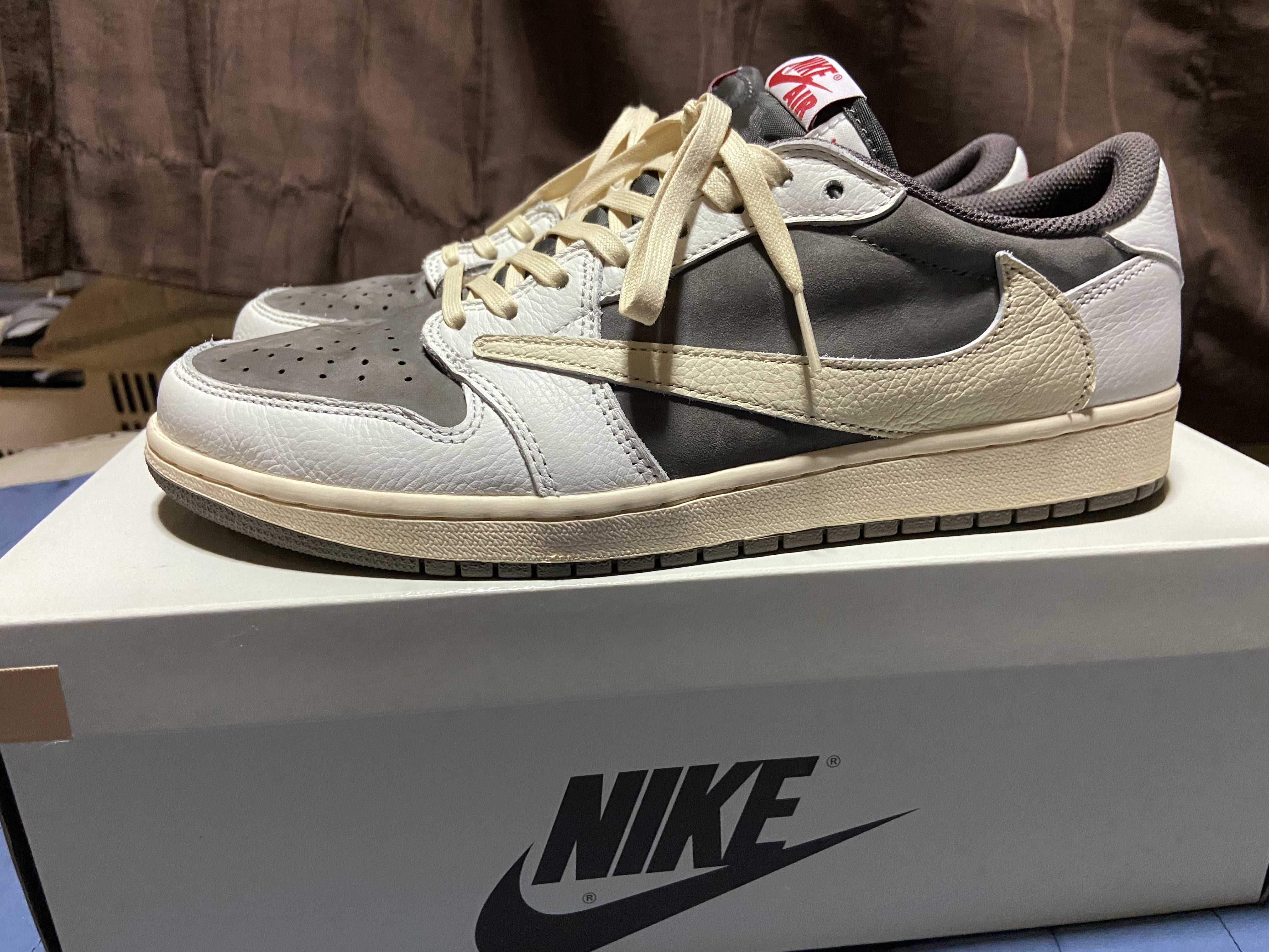 Travis Scott × Nike Air Jordan 1 Low OG SP "Reverse Mocha/Sail and Ridgerock"
