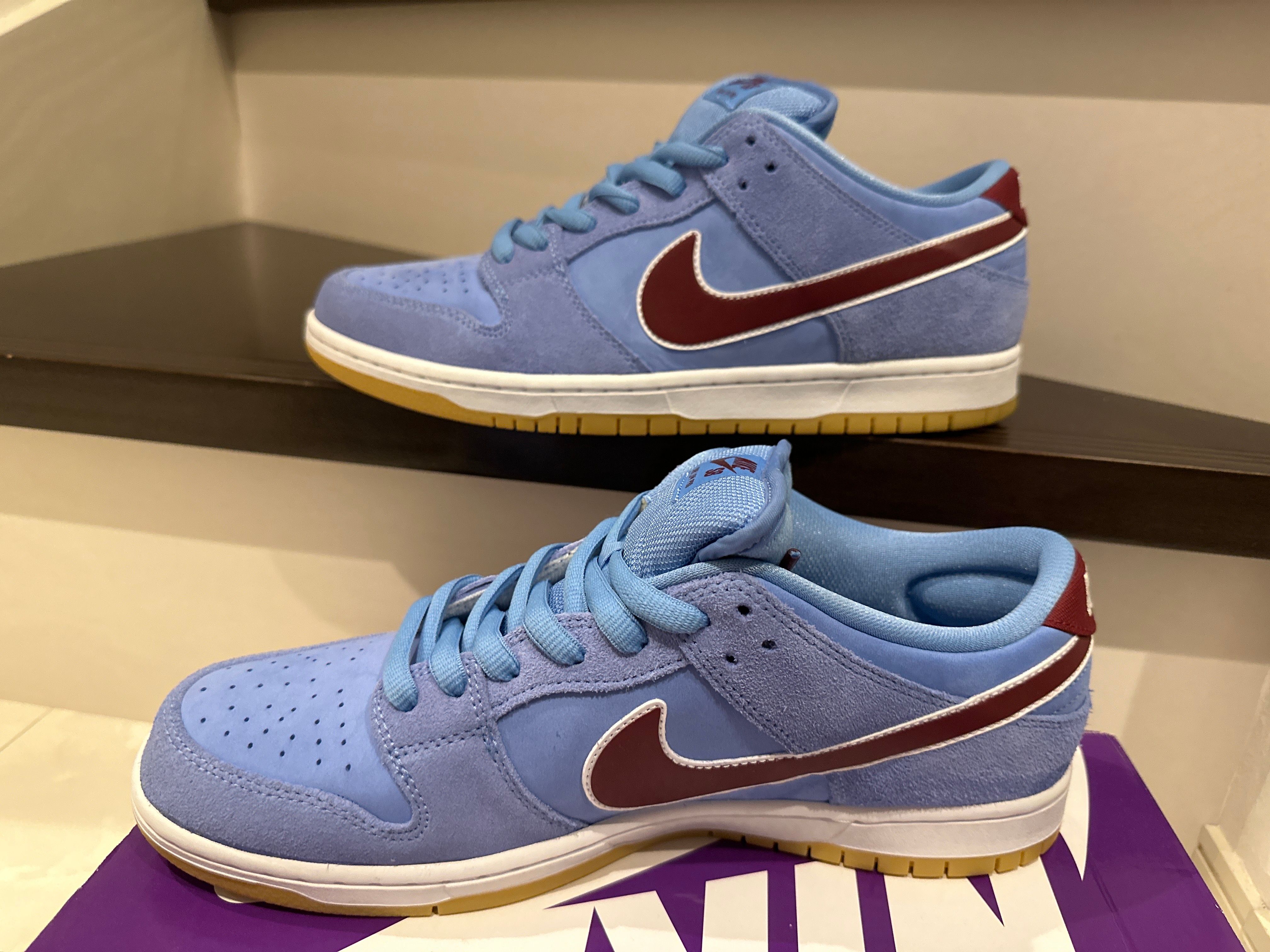 Nike SB Dunk Low Pro "Philadelphia Phillies/Valor Blue and Team Maroon"
