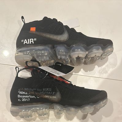 Off-White × Nike Air Vapormax "Black/Total Orange/Clear"