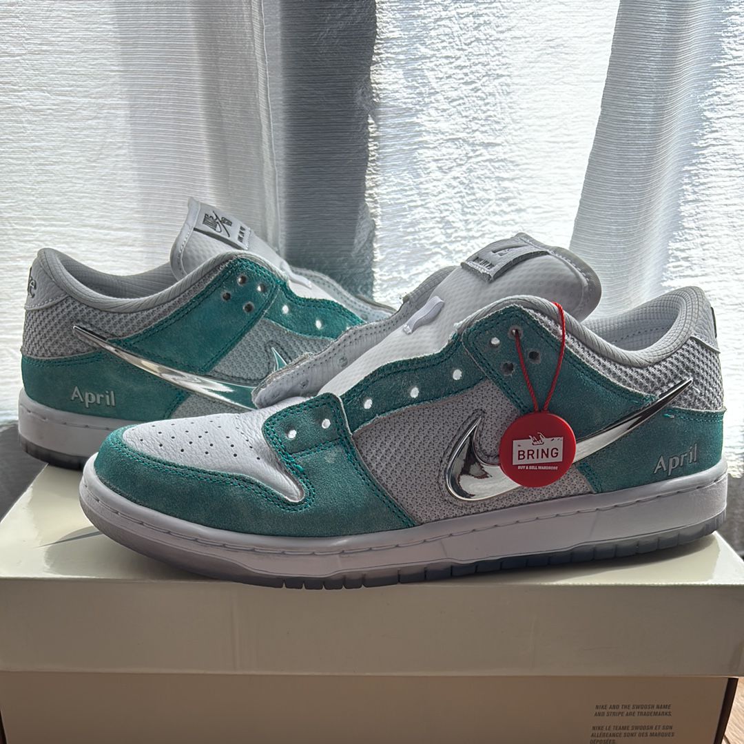 APRIL SKATEBOARDS × Nike SB Dunk Low Pro QS "White and Multi-Color"