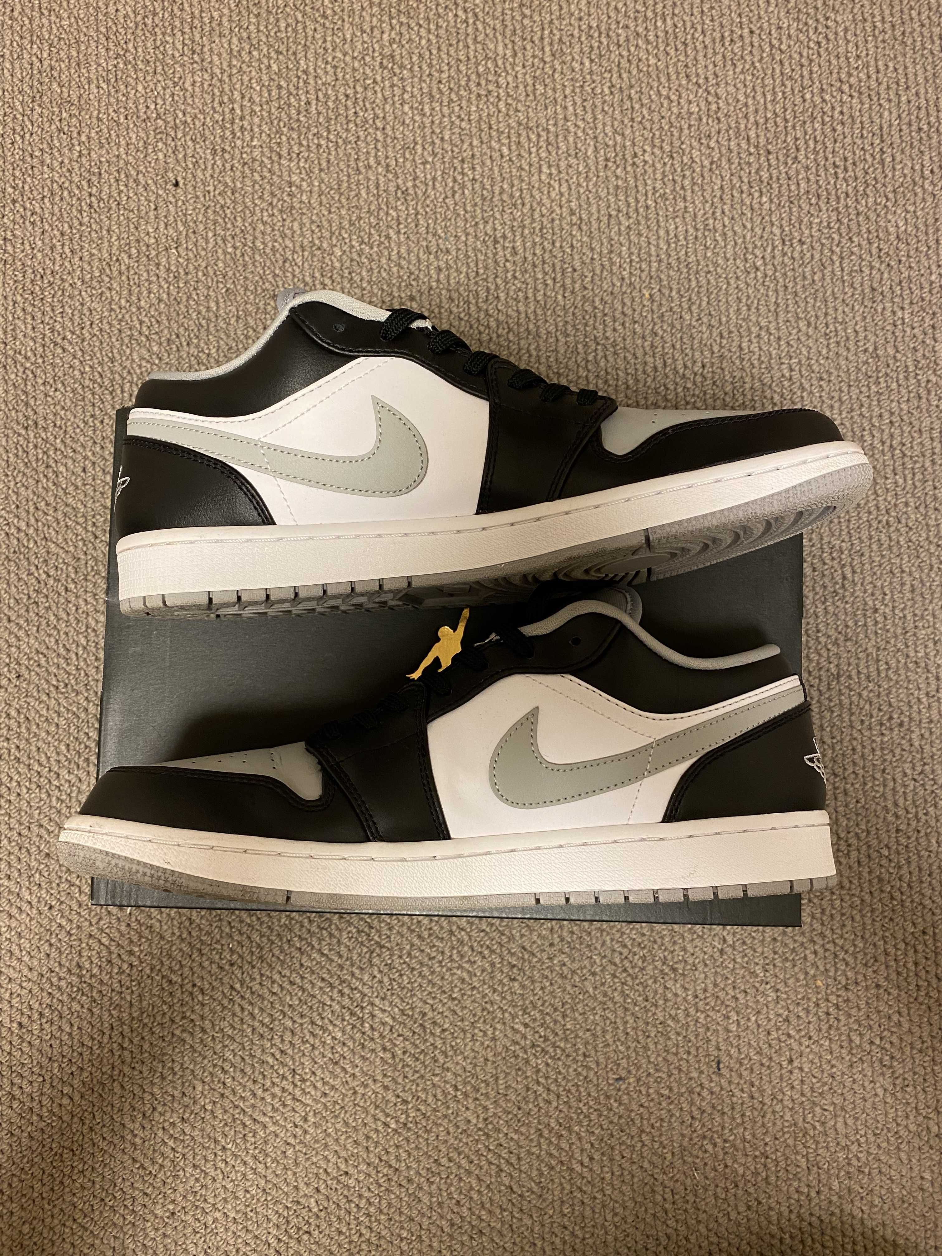 NIKE AIR JORDAN 1 LOW "BLACK/LIGHT SMOKE GREY"