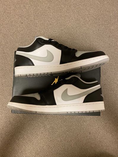 NIKE AIR JORDAN 1 LOW "BLACK/LIGHT SMOKE GREY"