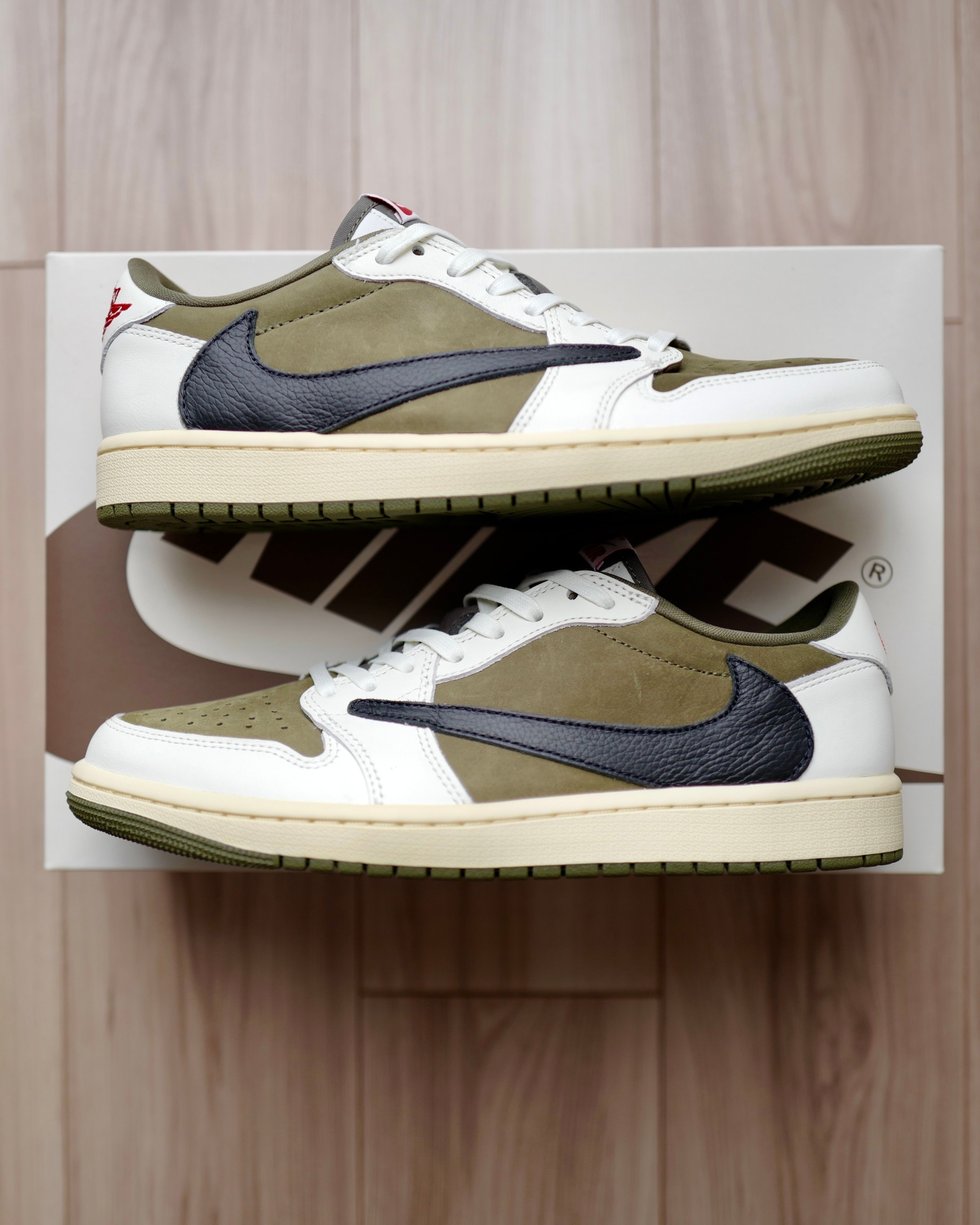Travis Scott × Nike Air Jordan 1 Low OG SP "Reverse Olive"