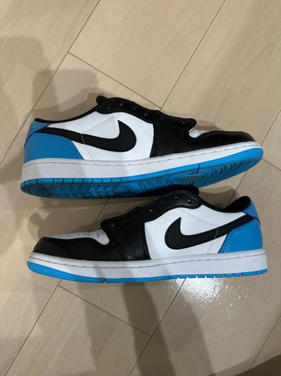 Nike Air Jordan 1 Low OG "Black and Dark Powder Blue/UNC"