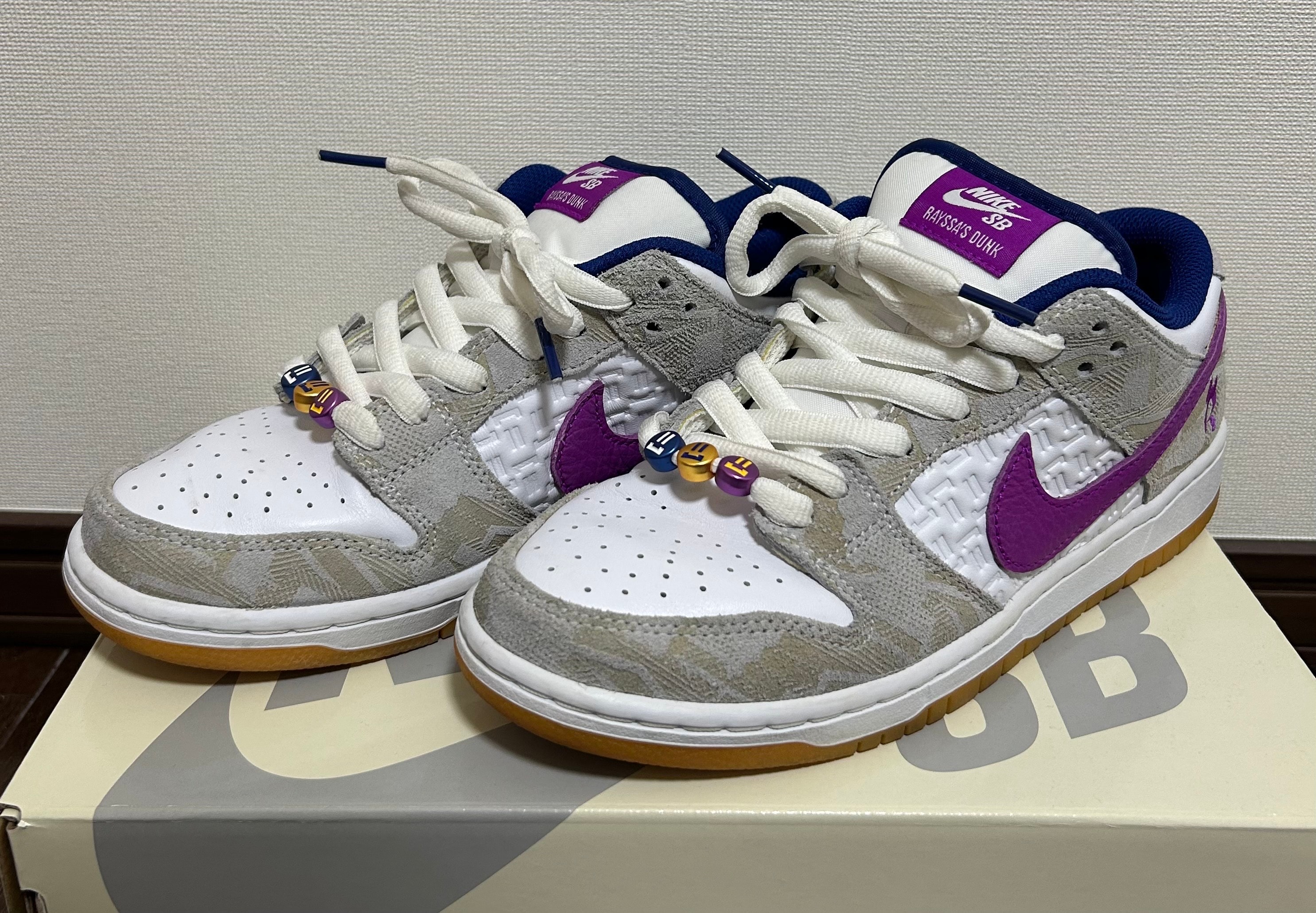 Rayssa Leal × Nike SB Dunk Low PRM "Pure Platinum and Vivid Purple"