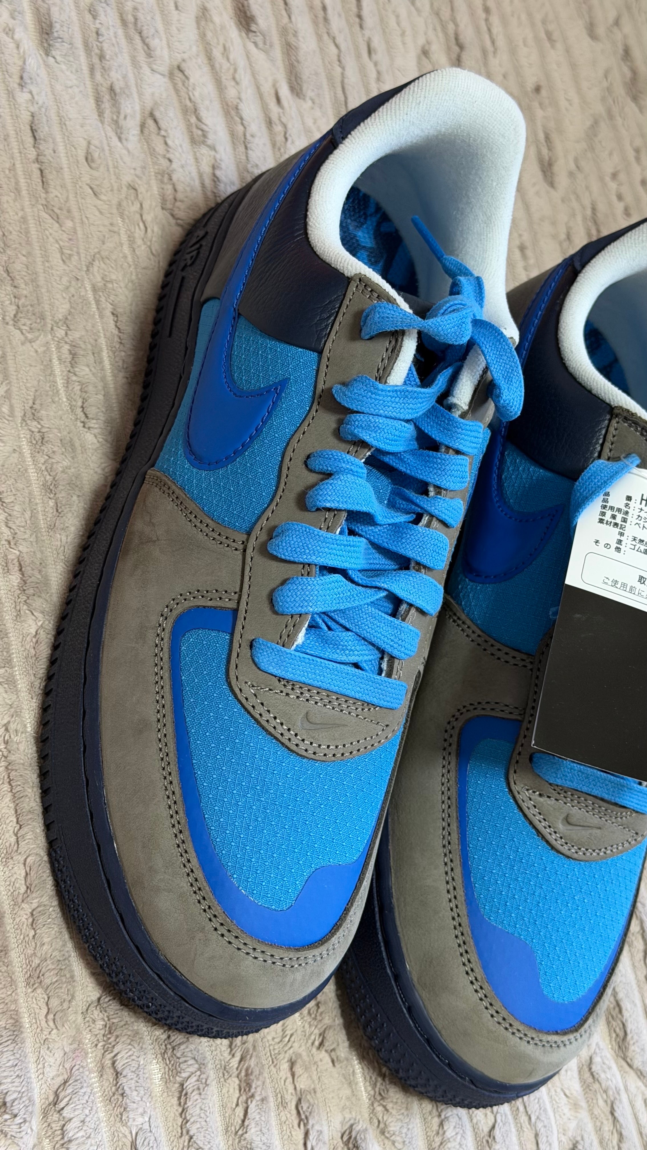 Stash × Nike Air Force 1 Low SP "Soft Grey and Harbor Blue" (2024)