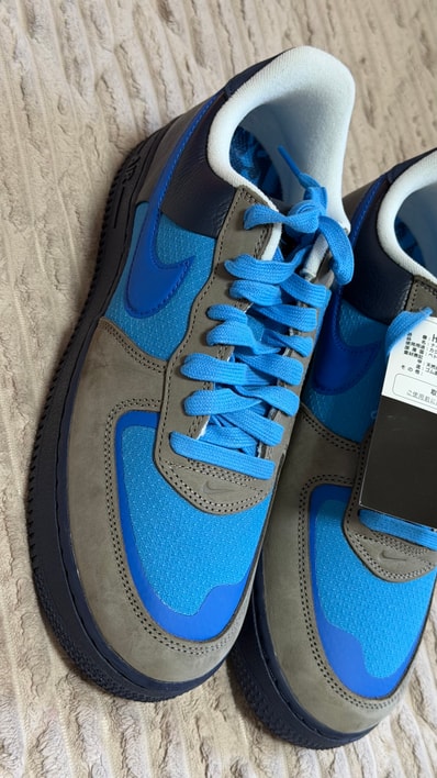 Stash × Nike Air Force 1 Low SP "Soft Grey and Harbor Blue" (2024)