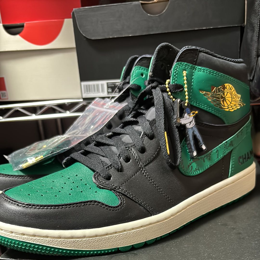 Eastside Golf × Nike Air Jordan 1 High Golf "Black/Malachite/1961"