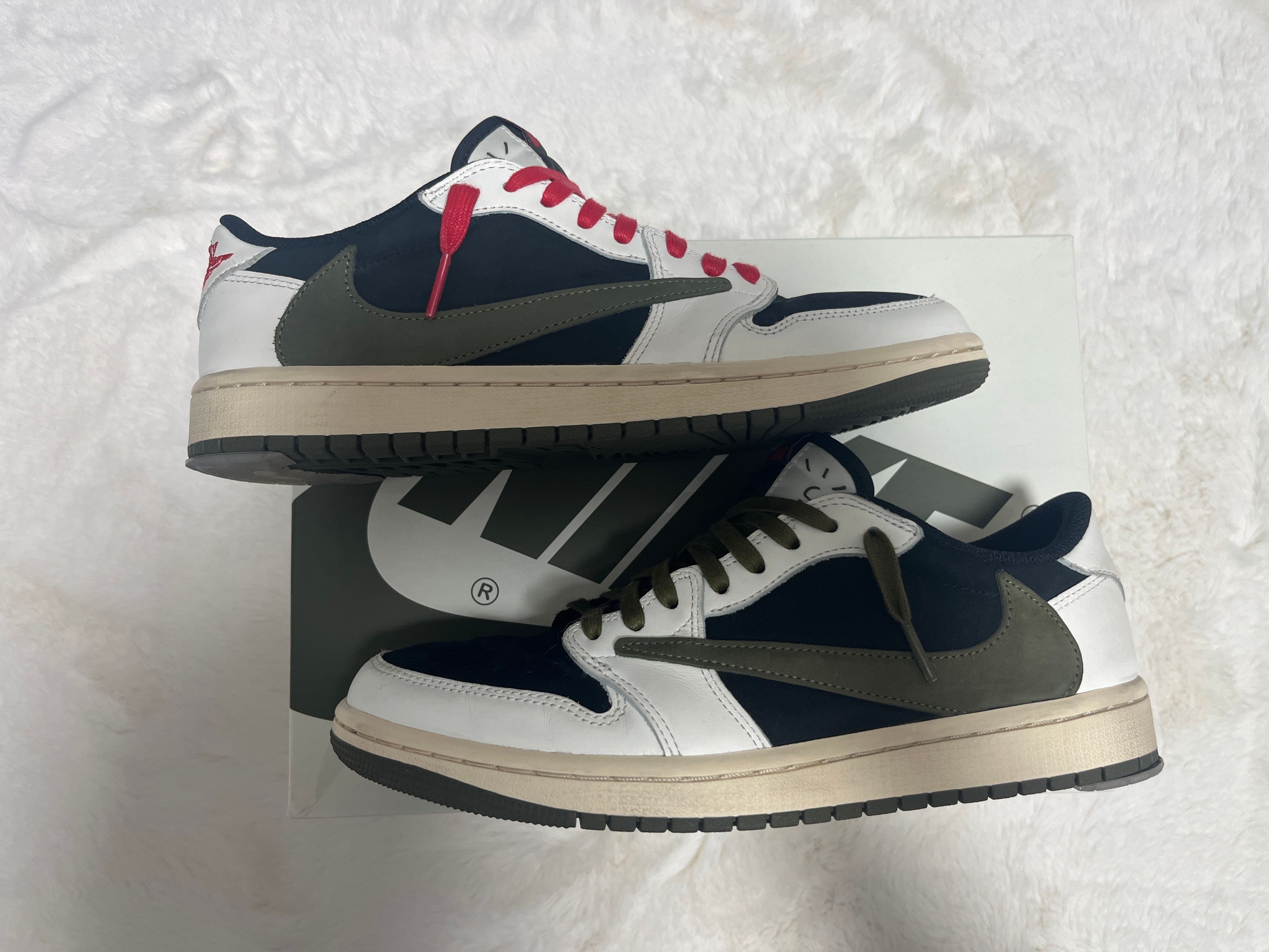 Travis Scott × Nike Women's Air Jordan 1 Low OG "Medium Olive"