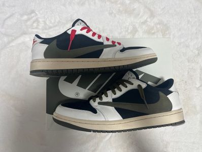 Travis Scott × Nike Women's Air Jordan 1 Low OG "Medium Olive"