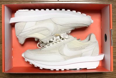 sacai × Nike LDV Waffle "Triple White"