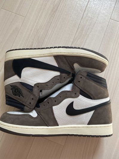 Travis Scott × Nike Air Jordan 1 Retro High OG TS SP "Sail/Dark Mocha"