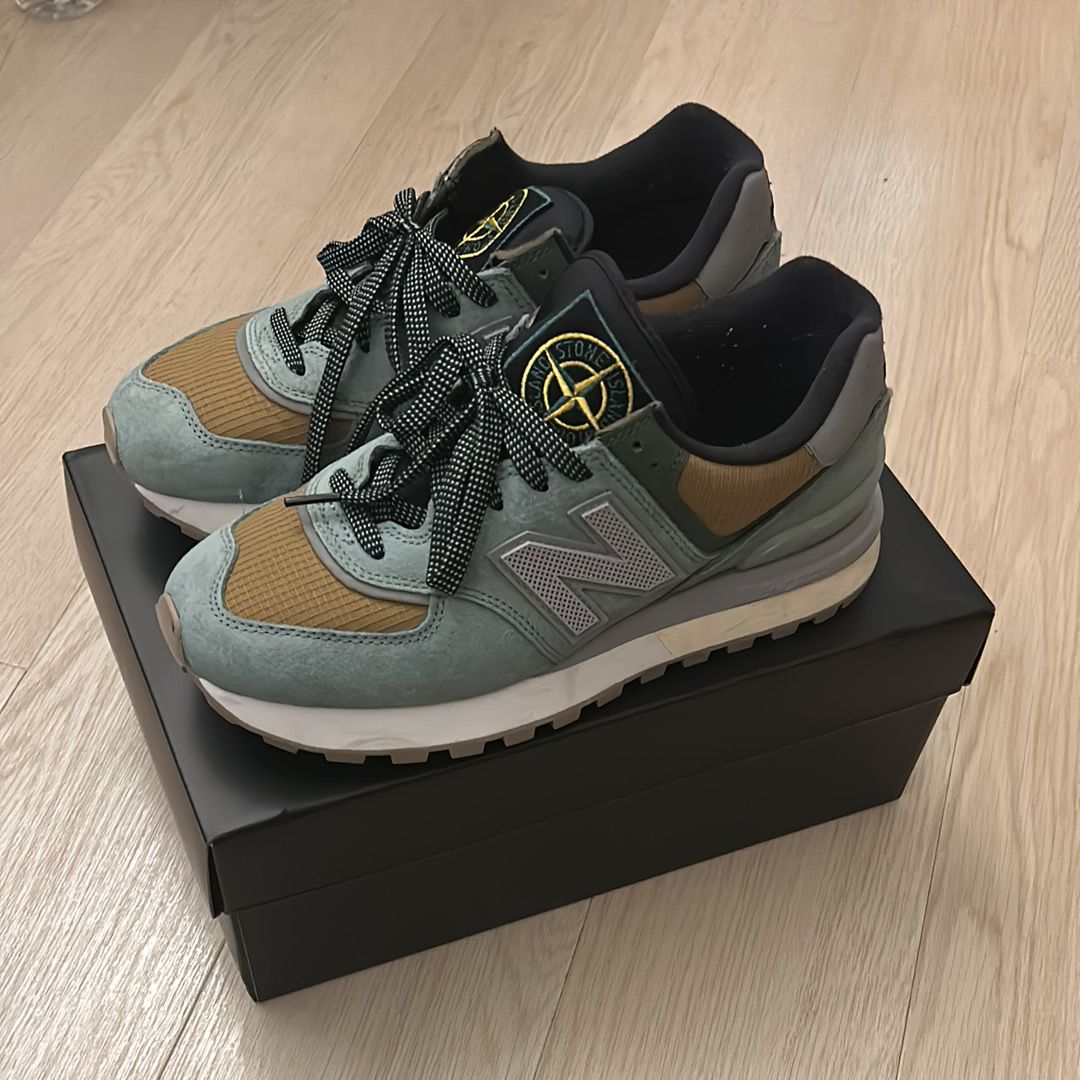 Stone Island × New Balance 574 Legacy "Green Clay"