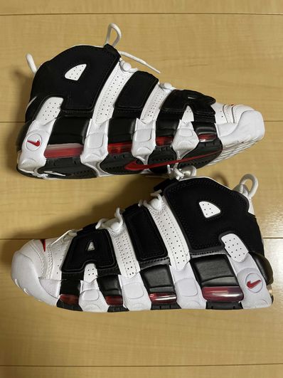 NIKE AIR MORE UPTEMPO "WHITE/BLACK/UNIVERSITY RED"(2020)