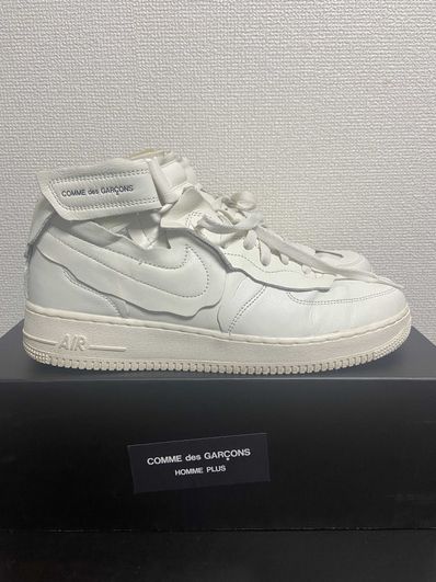 COMME des GARCONS × Nike Air Force 1 Mid "White"