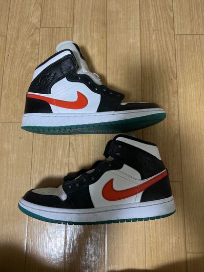 Nike Women's Air Jordan 1 Mid "White/Red/Yellow"