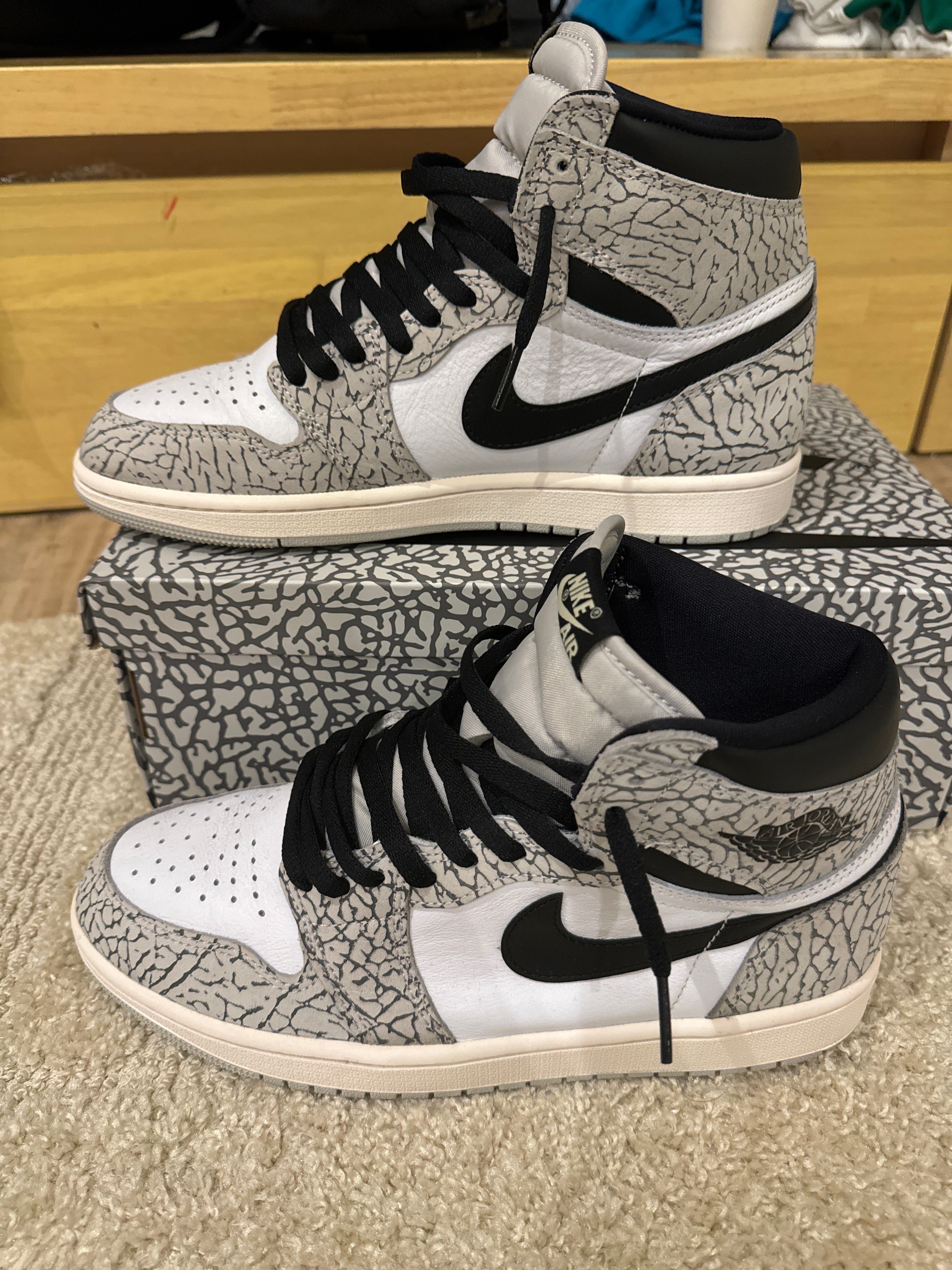 Nike Air Jordan 1 High OG "White Cement/Safari"