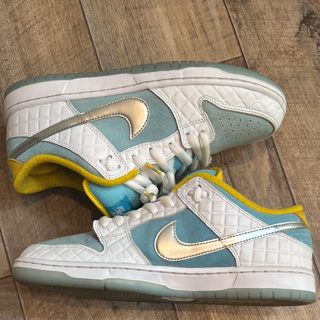 FTC × Nike SB Dunk Low "White/Blue"