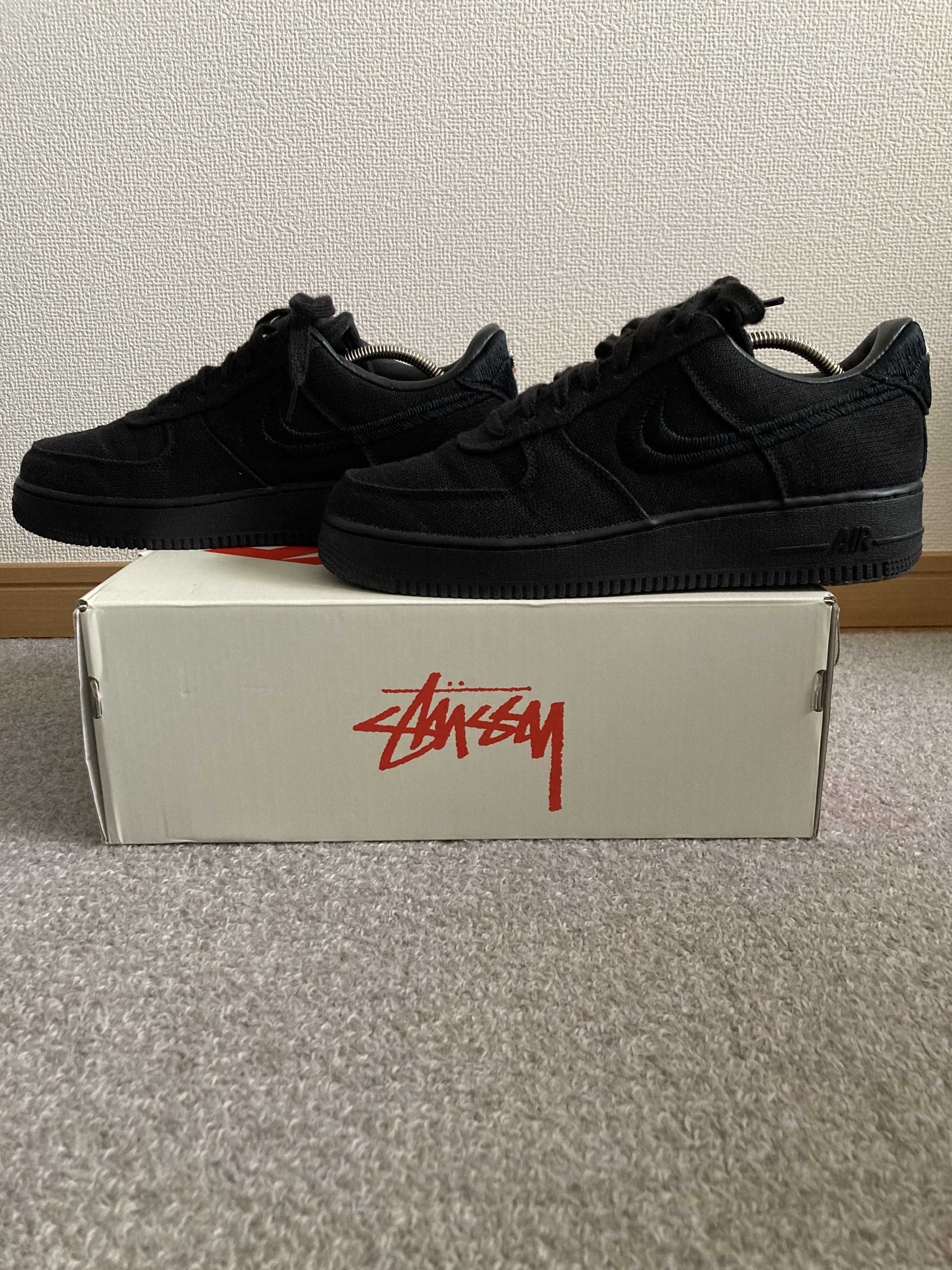 Stussy × Nike Air Force 1 Low "Triple Black"