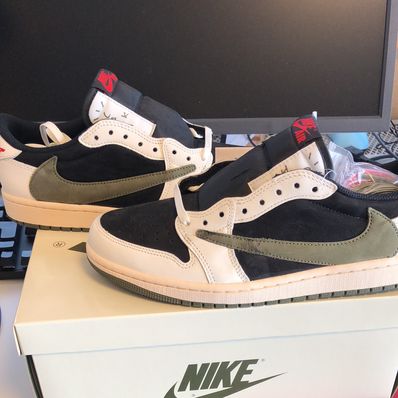 Travis Scott × Nike Women's Air Jordan 1 Low OG "Medium Olive"