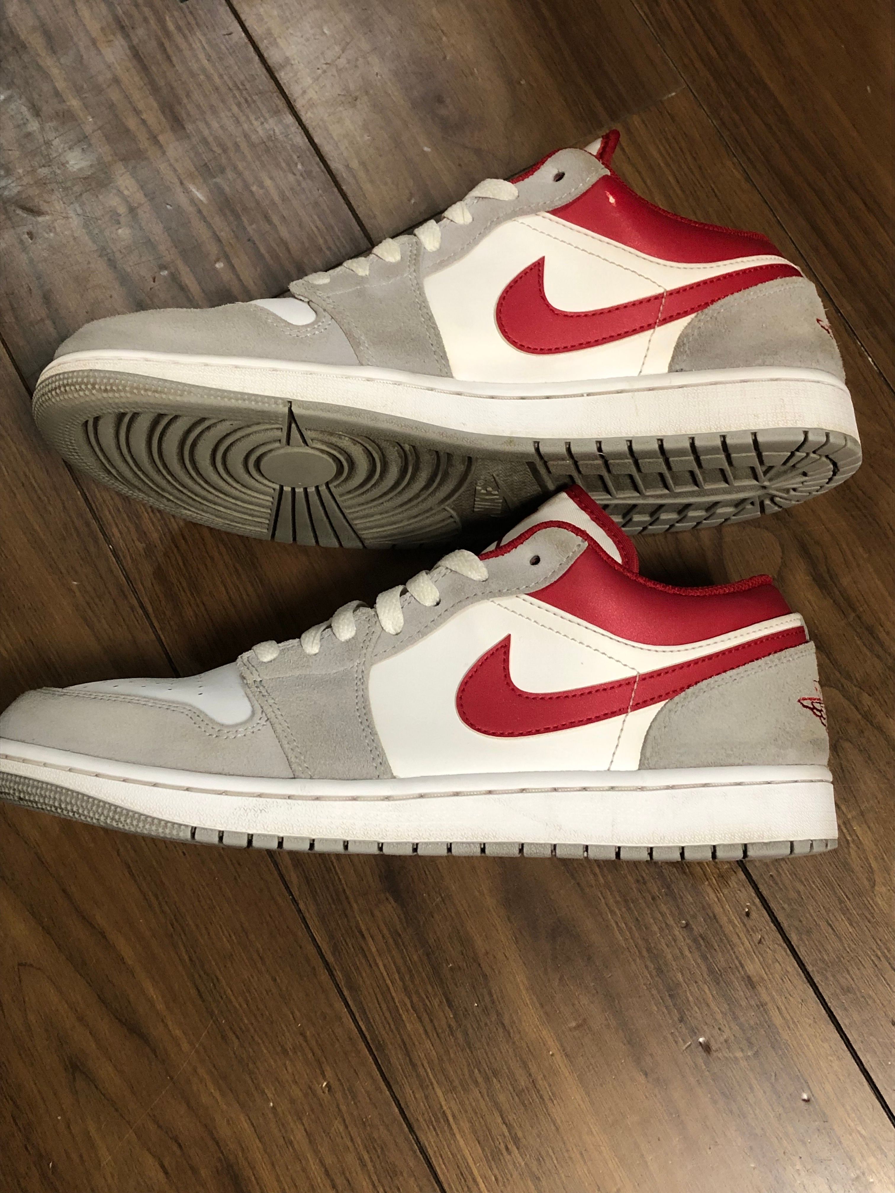Nike Air Jordan 1 Low SE "White/Grey/Red"