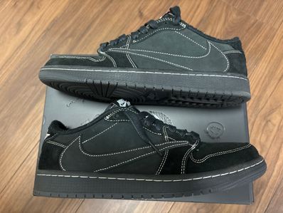 Travis Scott × Nike Air Jordan 1 Low OG SP "Black Phantom"