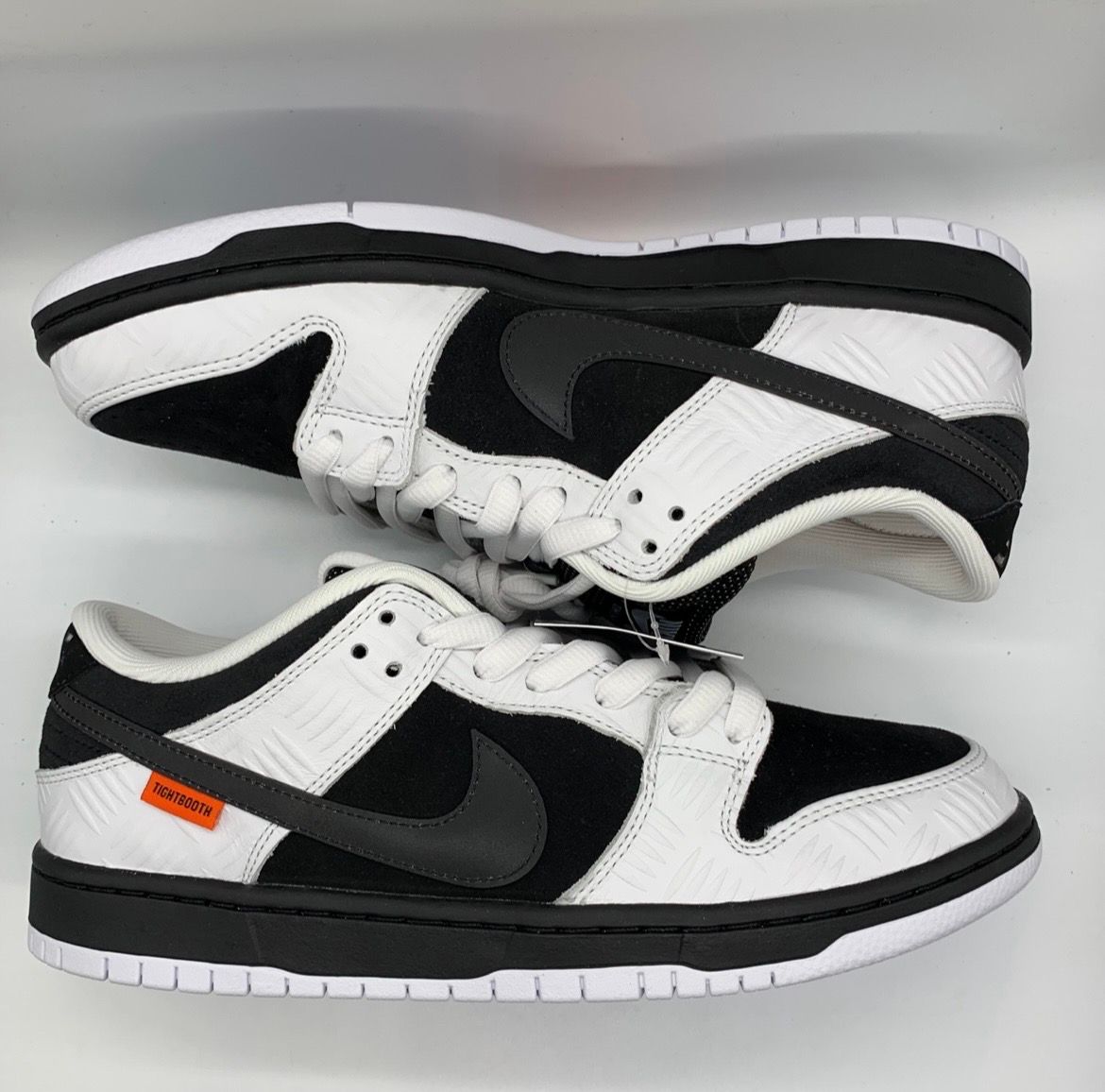 TIGHTBOOTH × Nike SB Dunk Low Pro QS "Black and White"