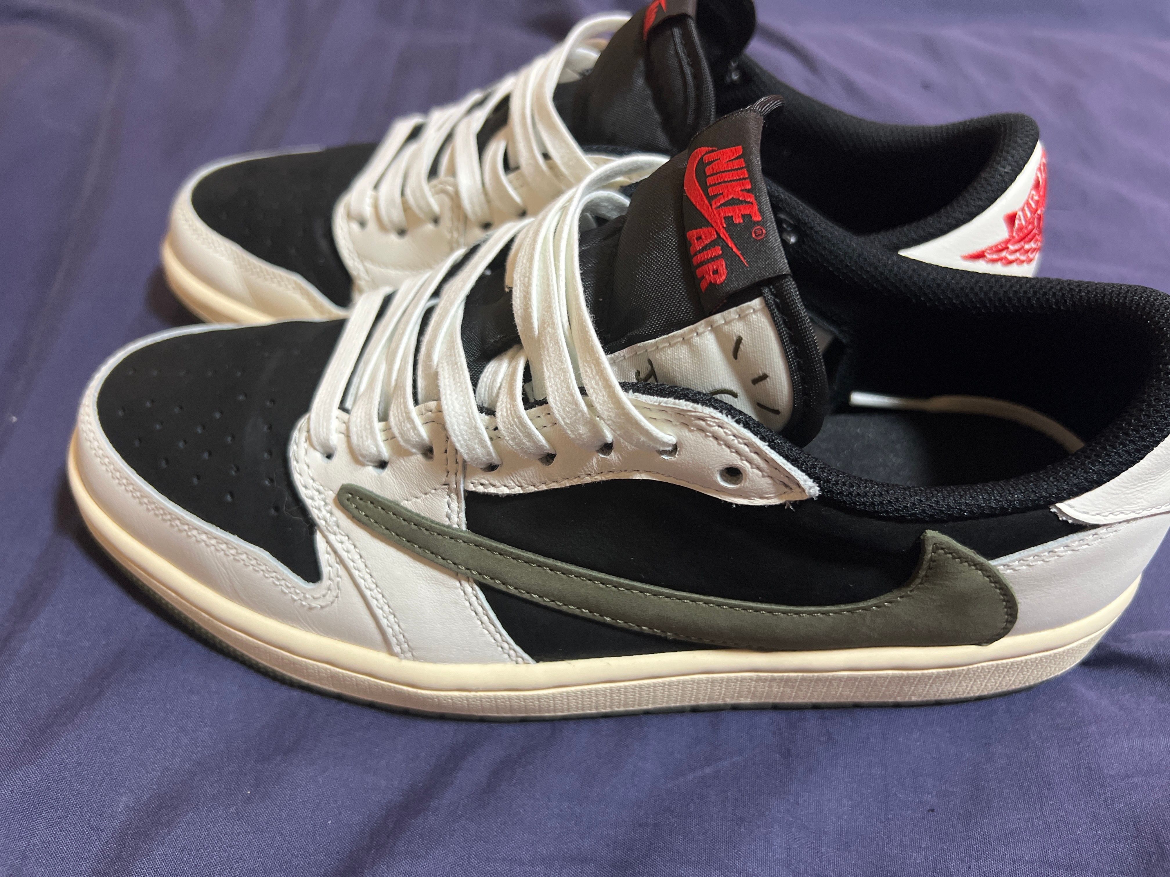 Travis Scott × Nike Women's Air Jordan 1 Low OG "Medium Olive"