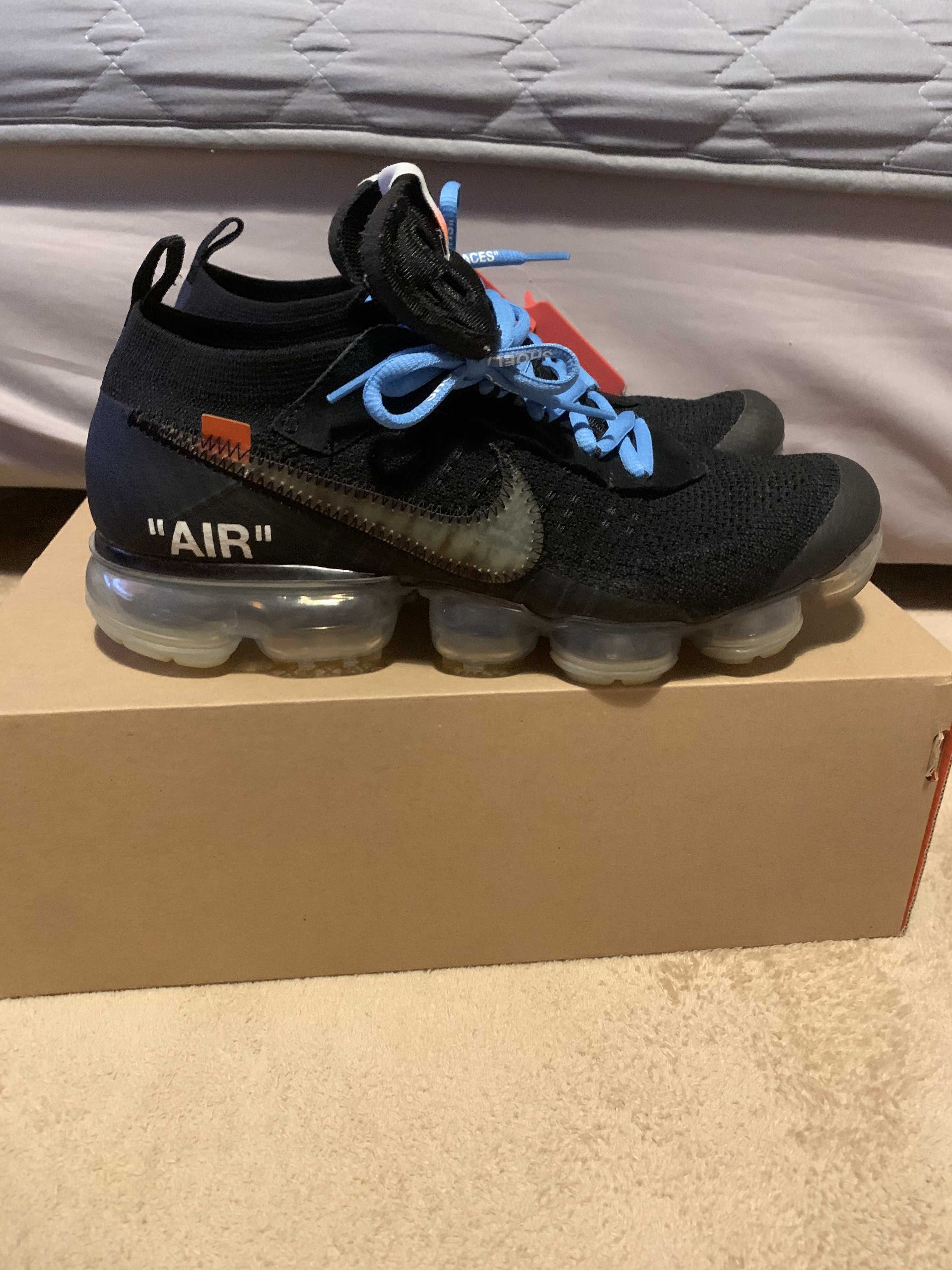 Off-White × Nike Air Vapormax "Black/Total Orange/Clear"