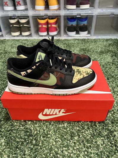 NIKE DUNK LOW SE "BLACK MULTI CAMO"