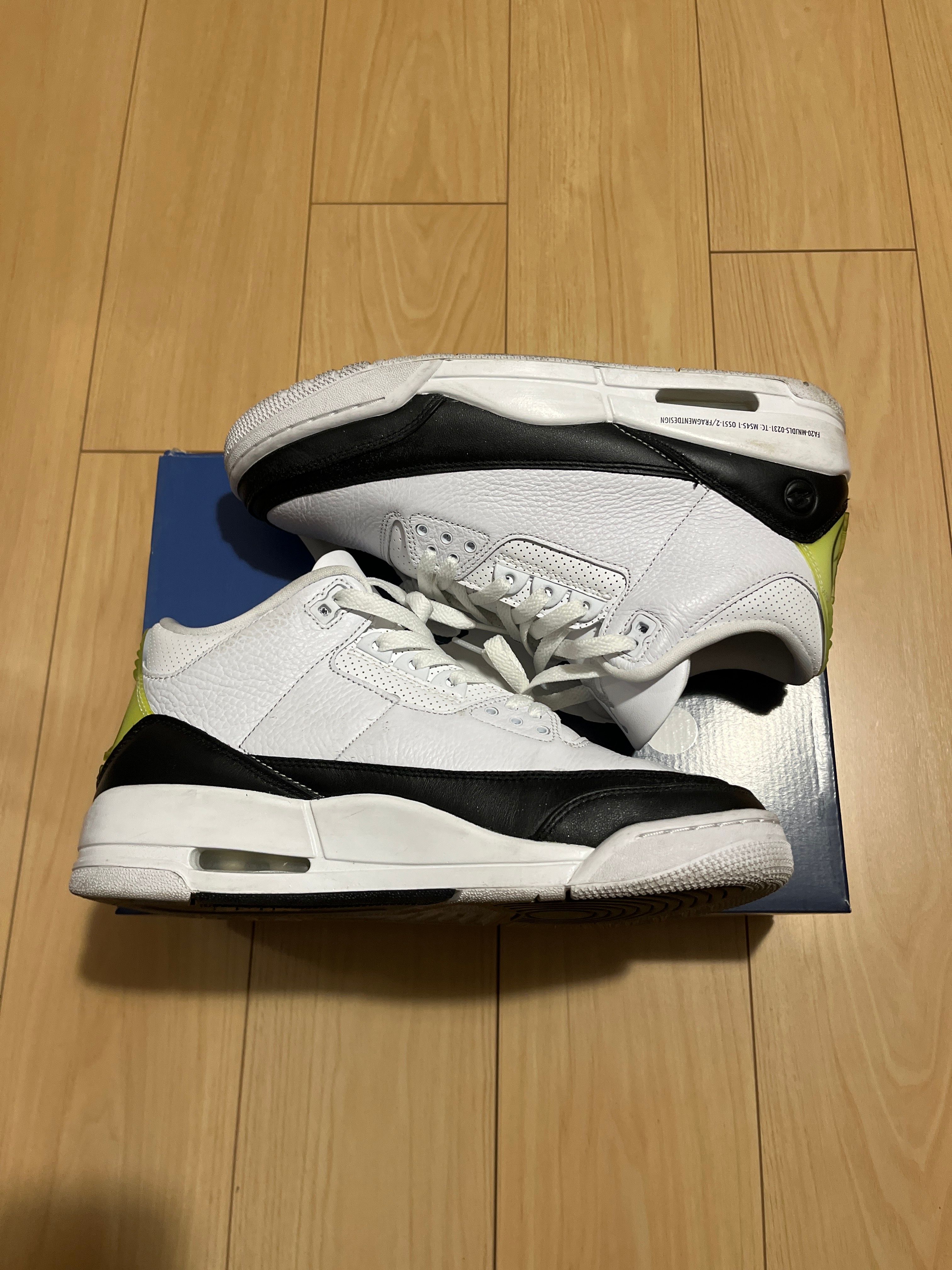 Fragment × Nike Air Jordan 3 "White/Black"