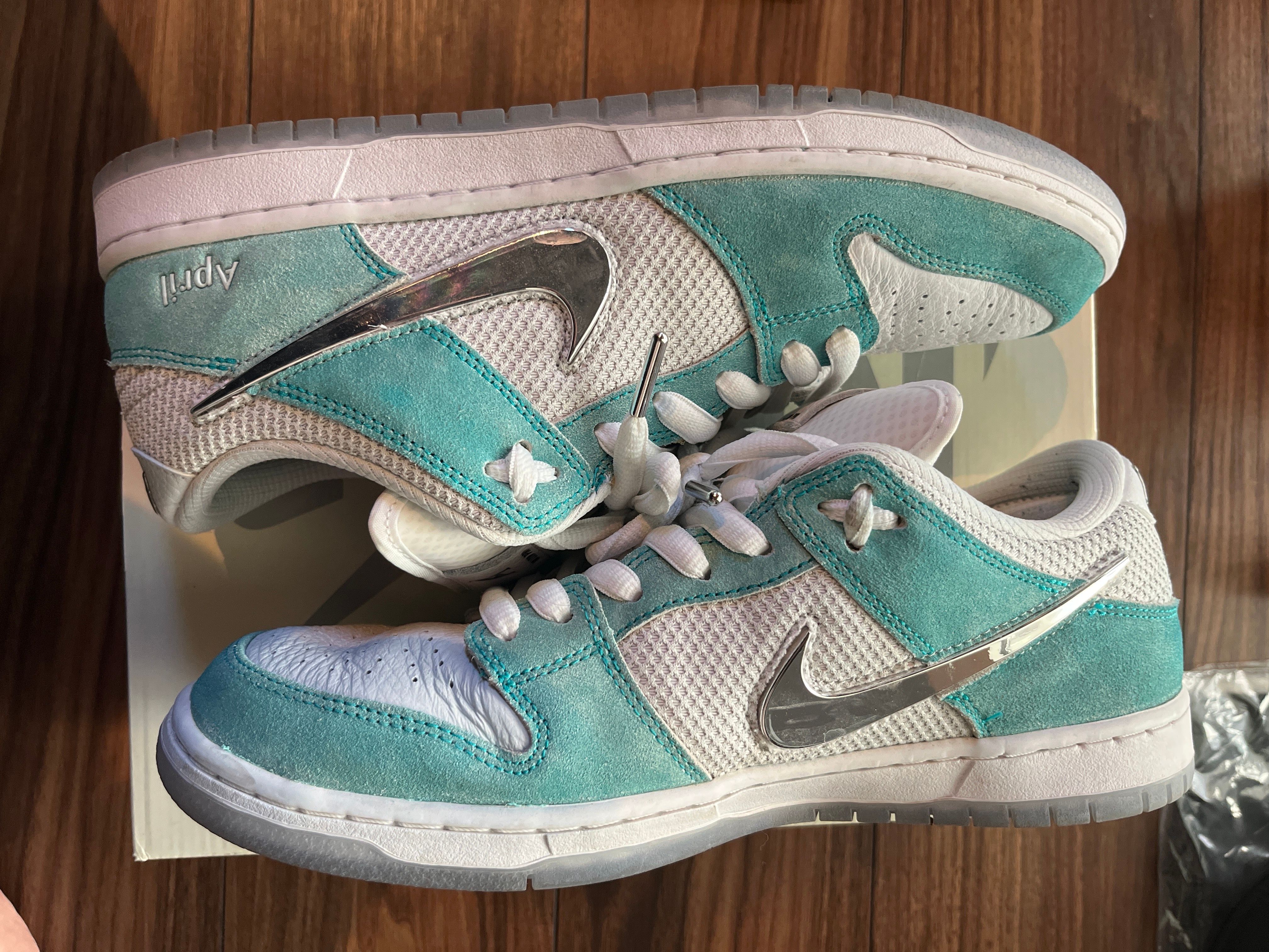 APRIL SKATEBOARDS × Nike SB Dunk Low Pro QS "White and Multi-Color"