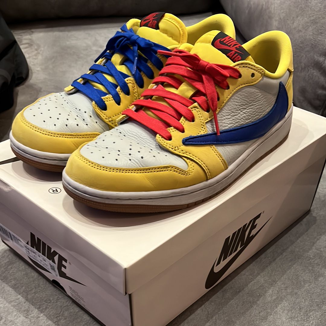 Travis Scott × Nike Women's Air Jordan 1 Retro Low OG "Canary"