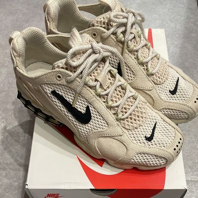 Stussy × Nike Air Zoom Spiridon CG 2 "Fossil/Black"