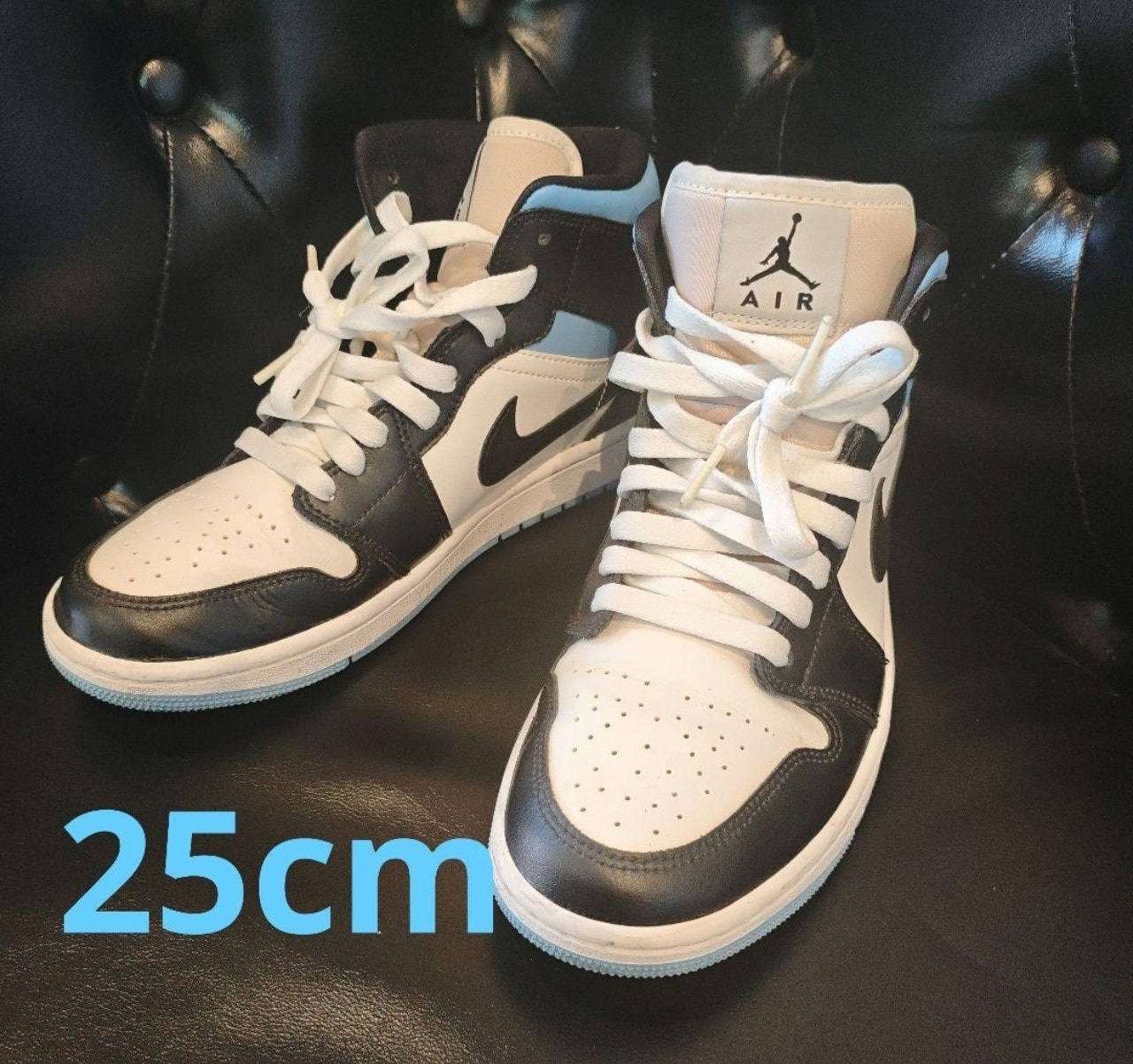 Nike Women's Air Jordan 1 Mid "Black/University Blue"