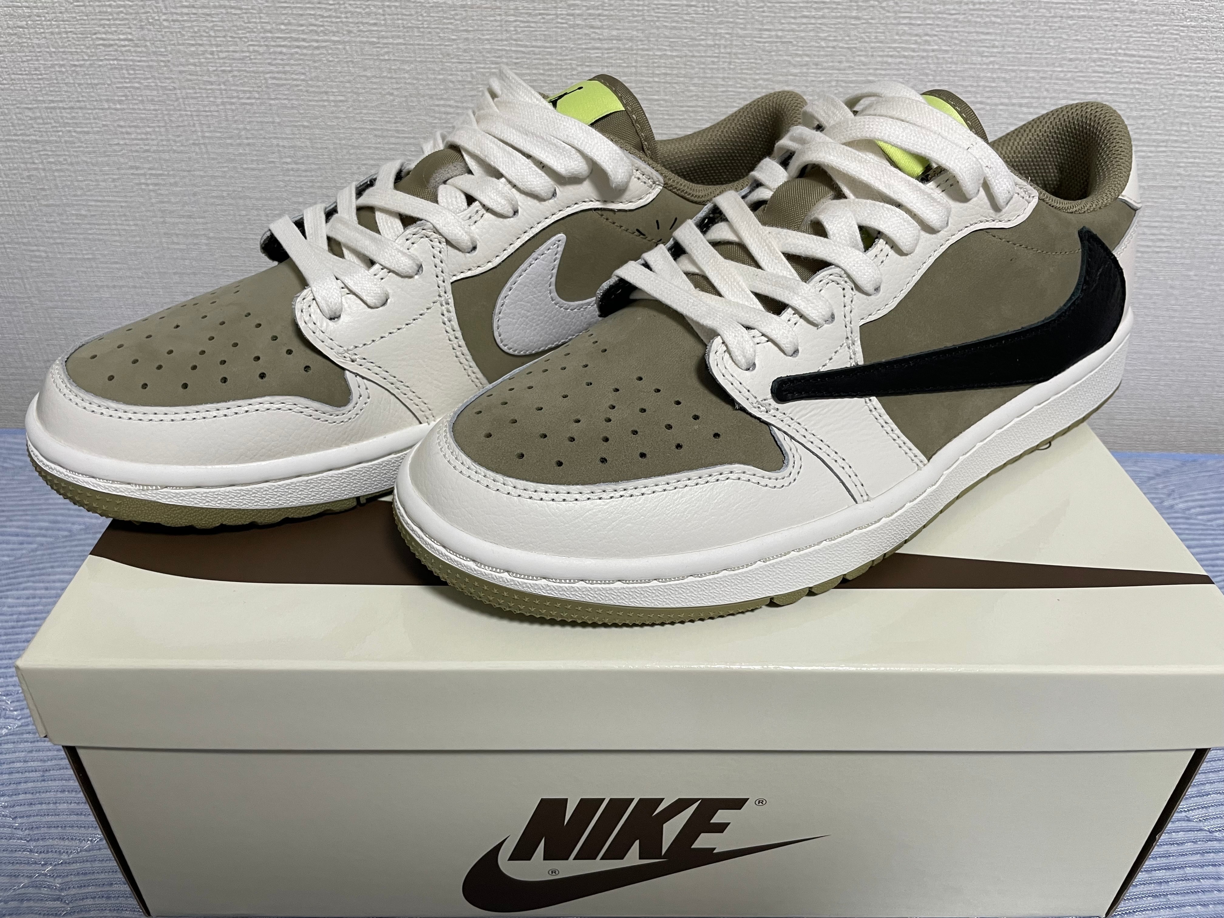 Travis Scott × Nike Air Jordan 1 Low Golf NRG "Neutral Olive"