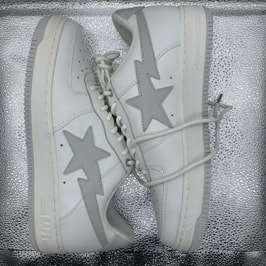 ジョウンド × アベイシングエイプ ベイプスタ "ホワイト/グレー"