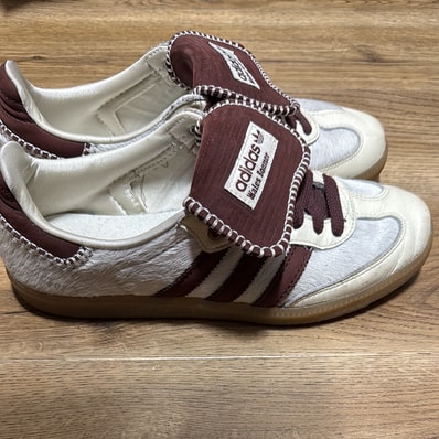 Wales Bonner × adidas Samba Pony Tonal Low "Cream White/Mystery Brown"
